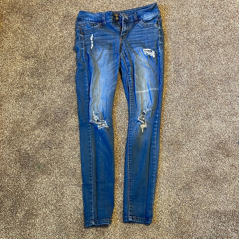 Ripped Wax Jeans